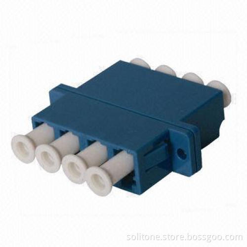 LC Fiber-optic Adapter with 4 Port